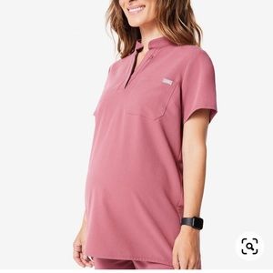 Figs Mauve Kitale Maternity Scrub Top